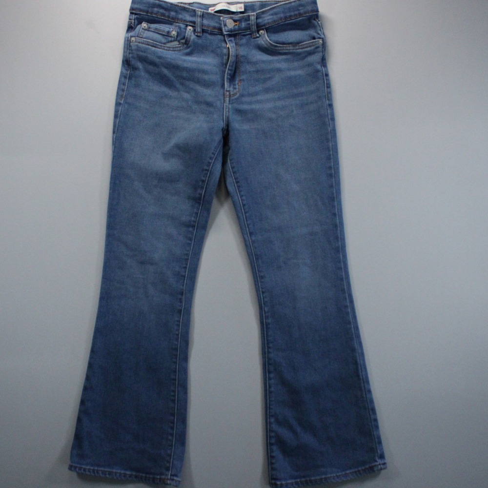 Levis 726 High Rise Southern Cowgirl Flare Jeans Size 16 Stretch Denim Rodeo